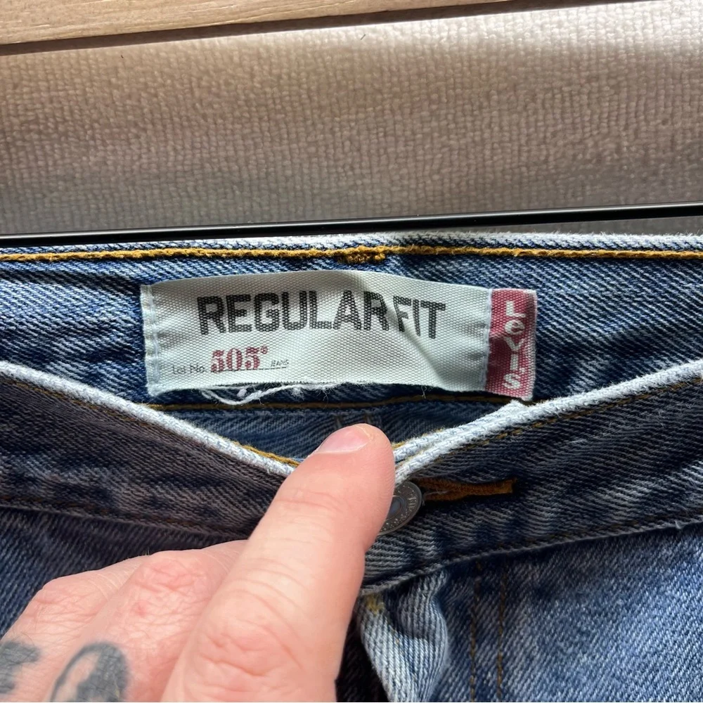 Levi’s 505 Regular Fit VTG Y2K Jeans‎ Mens 40/32 Blue Denim USA 3050